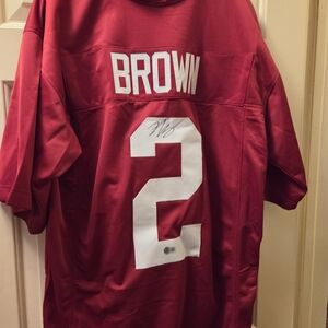 Zabien Brown Alabama Crimson Tide Signed Jersey with Beckett Witness COA